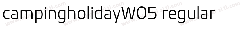 campingholidayW05 regular字体转换